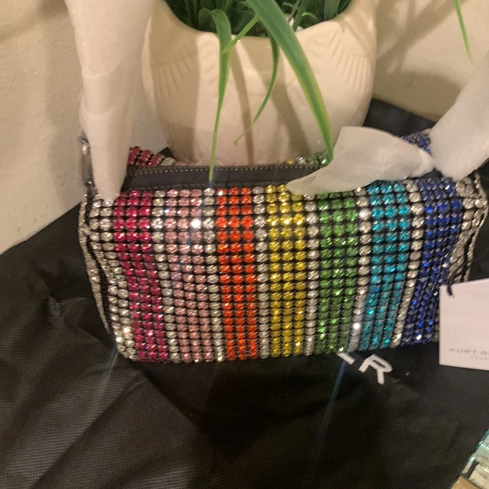 Kurt Geiger London Party Pochette Crystal Shoulder Bag - Picture 5 of 17